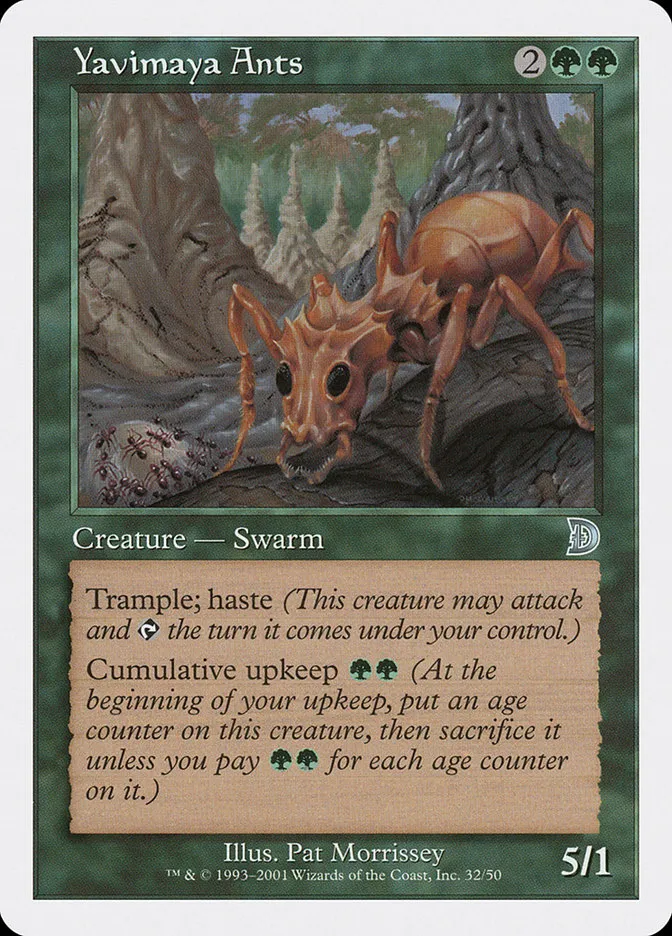 2001 Deckmasters Yavimaya Ants uncommon #32 uncommon card image