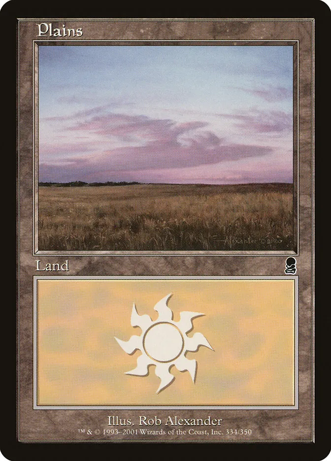 2001 Odyssey Plains common #334 common card image