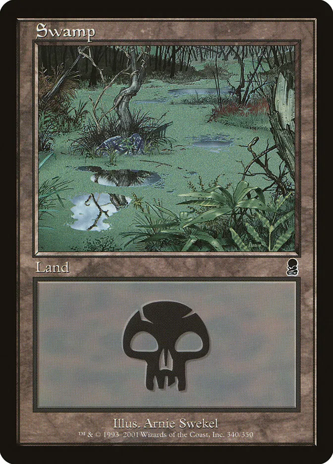 2001 Odyssey Swamp common #340 common card image