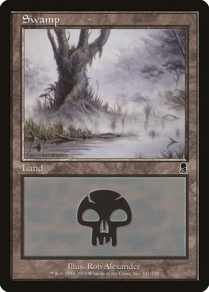 2001 Odyssey Swamp common #341 common card image
