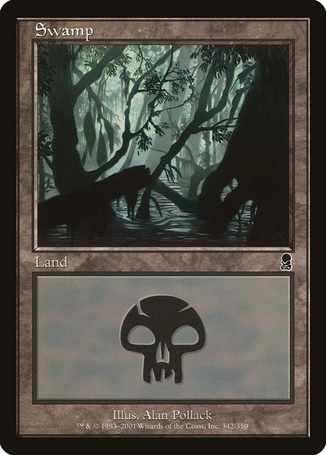 2001 Odyssey Swamp common #342 common card image