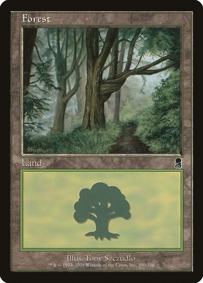 2001 Odyssey Forest common #350 common card image
