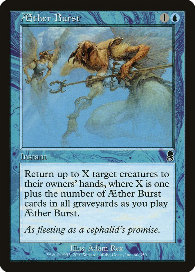 2001 Odyssey Aether Burst common #60 common card image