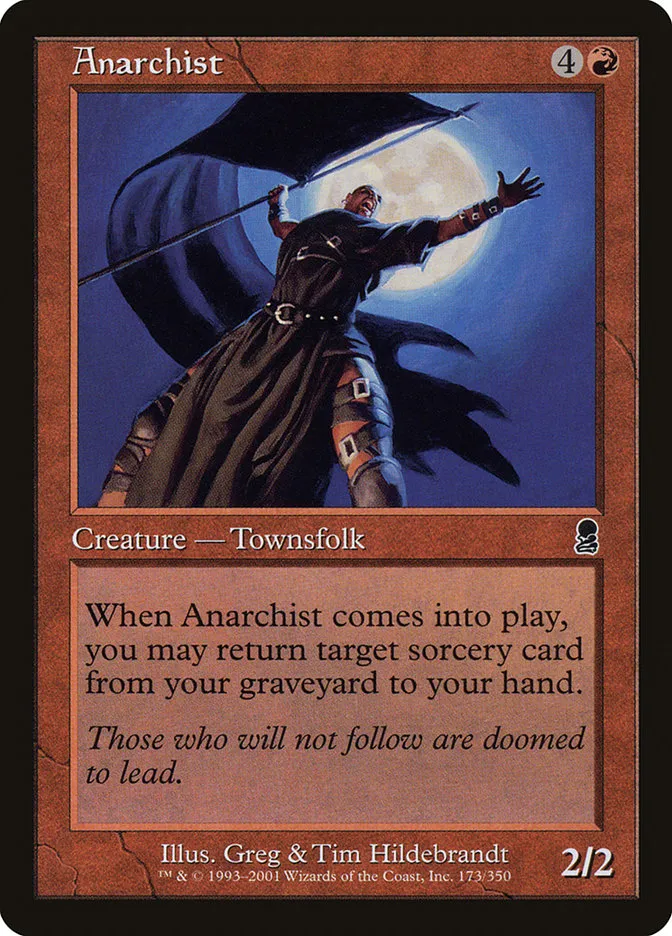 2001 Odyssey Anarchist common #173 common card image