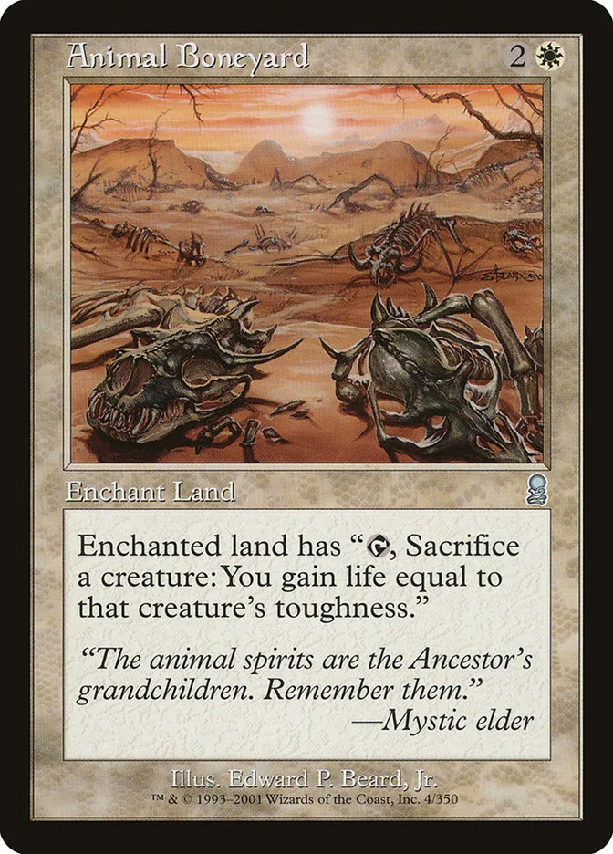 2001 Odyssey Animal Boneyard #4 uncommon card image