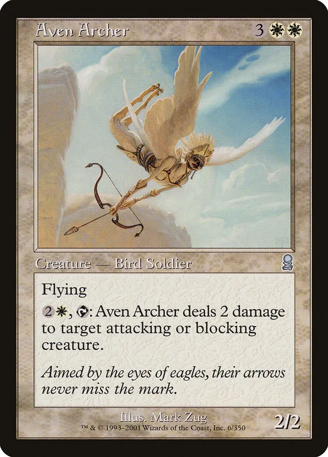 2001 Odyssey Aven Archer [Foil] uncommon #6 uncommon card image