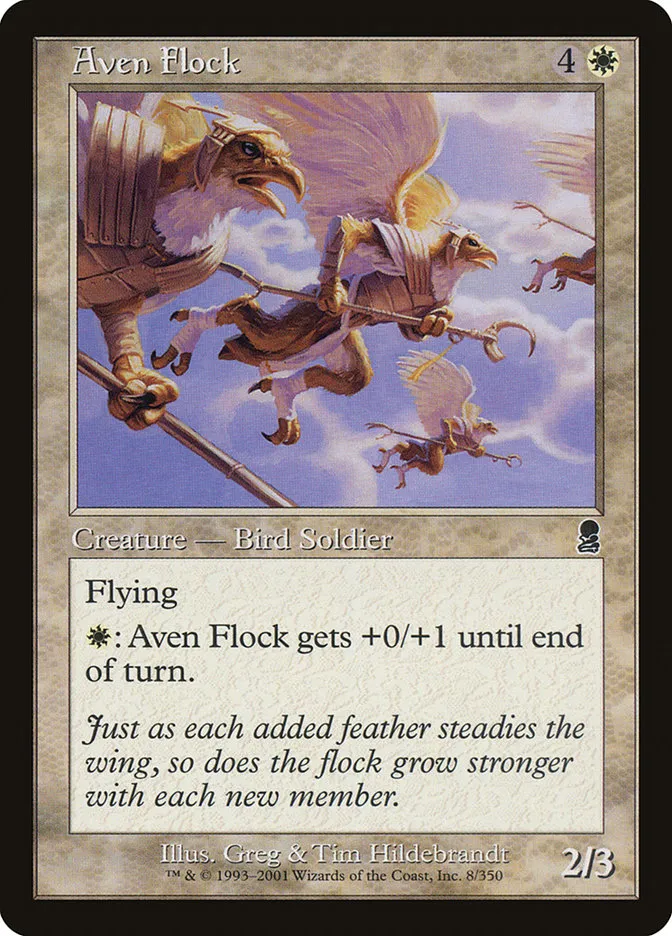 2001 Odyssey Aven Flock common #8 common card image