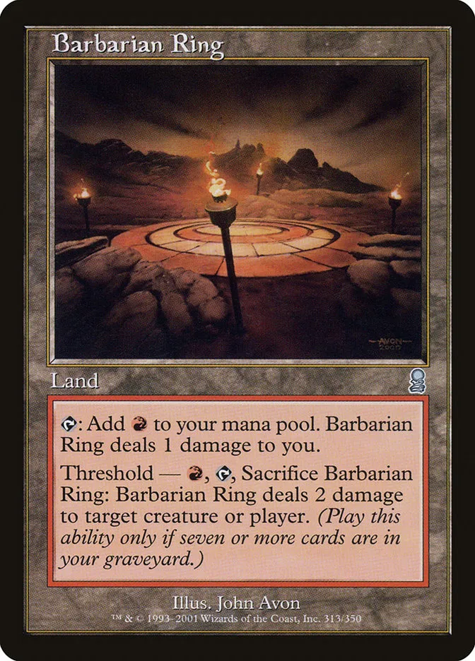 2001 Odyssey Barbarian Ring uncommon #313 uncommon card image