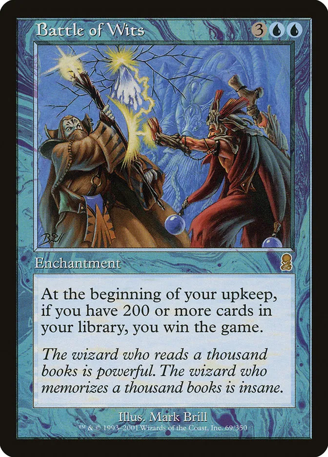 2001 Odyssey Battle of Wits [Foil] rare #69 rare card image