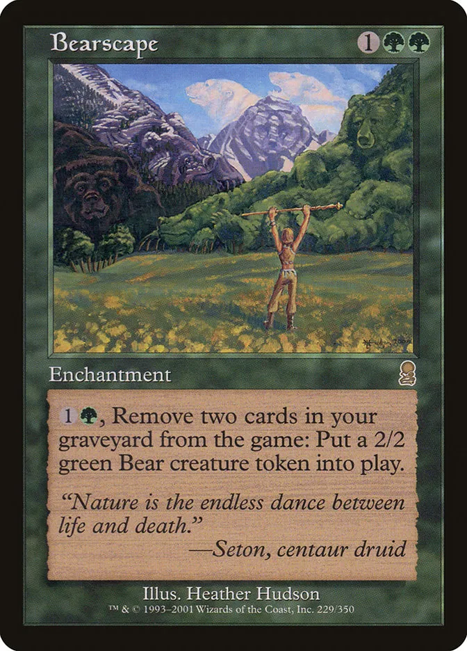 2001 Odyssey Bearscape rare #229 rare card image