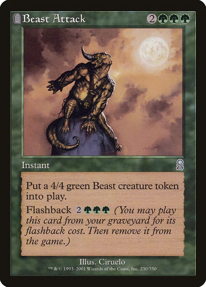 2001 Odyssey Beast Attack uncommon #230 uncommon card image