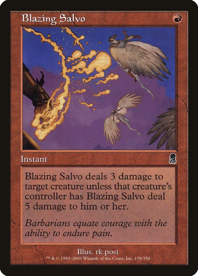 2001 Odyssey Blazing Salvo common #178 common card image
