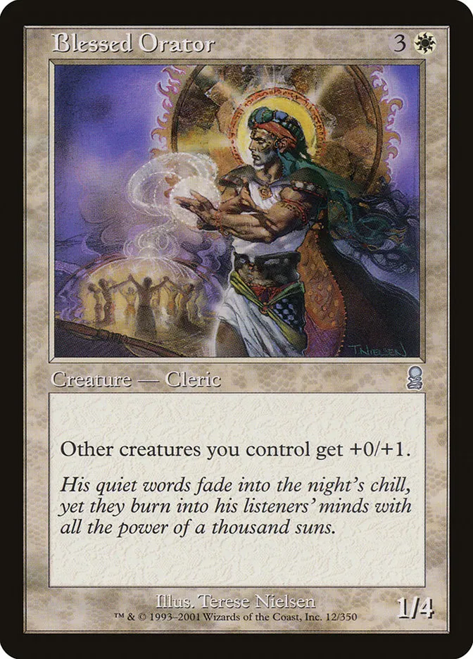 2001 Odyssey Blessed Orator uncommon #12 uncommon card image