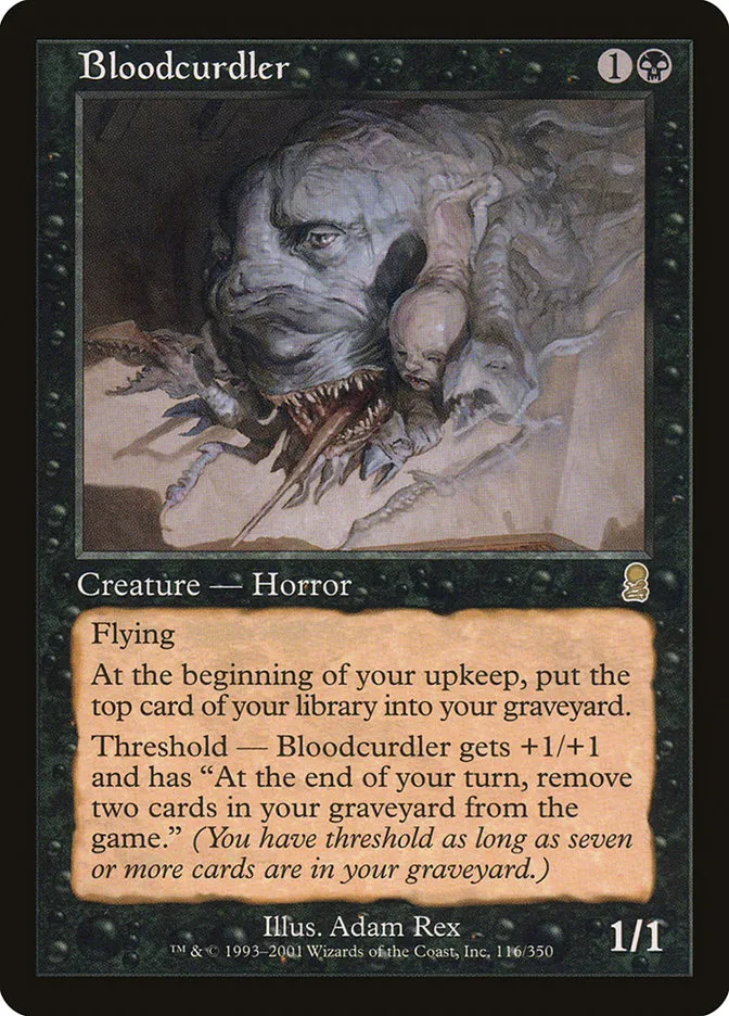 2001 Odyssey Bloodcurdler #116 rare card image