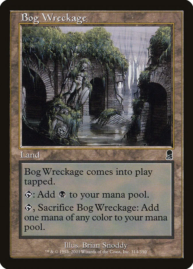 2001 Odyssey Bog Wreckage common #314 common card image