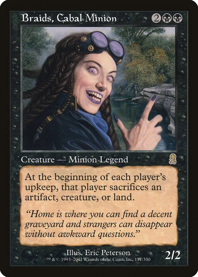 2001 Odyssey Braids, Cabal Minion #117 rare card image