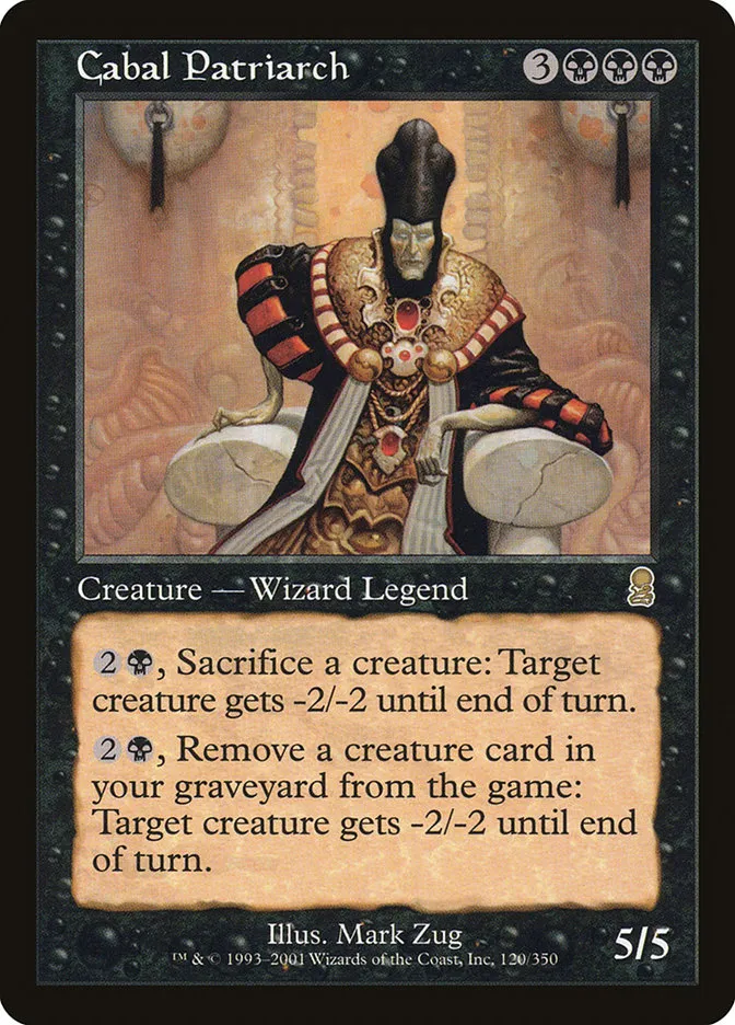 2001 Odyssey Cabal Patriarch #120 rare card image