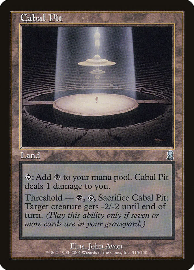 2001 Odyssey Cabal Pit uncommon #315 uncommon card image