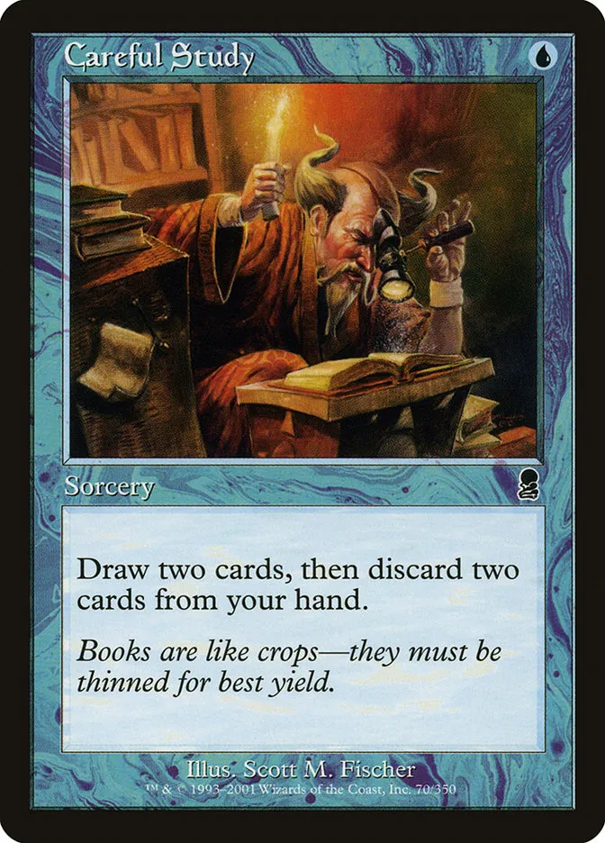 2001 Odyssey Careful Study common #70 common card image