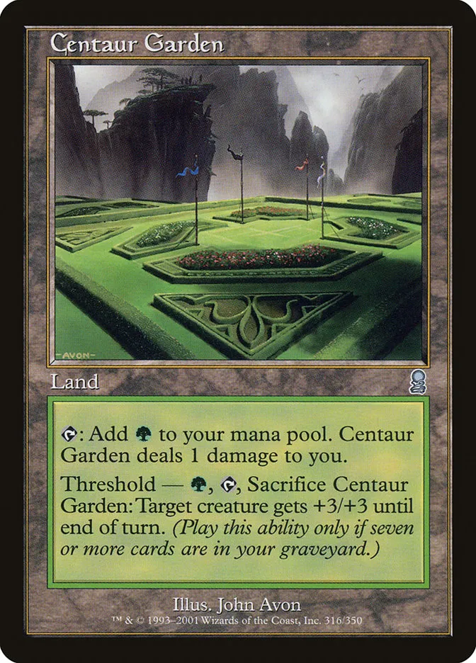 2001 Odyssey Centaur Garden #316 uncommon card image