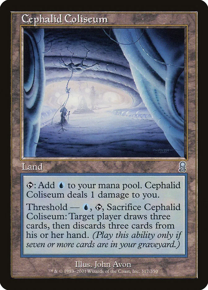 2001 Odyssey Cephalid Coliseum uncommon #317 uncommon card image