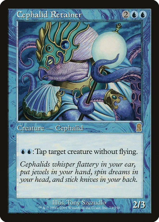 2001 Odyssey Cephalid Retainer rare #73 rare card image