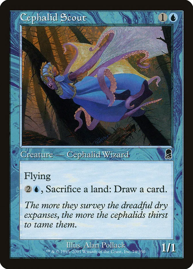 2001 Odyssey Cephalid Scout common #74 common card image