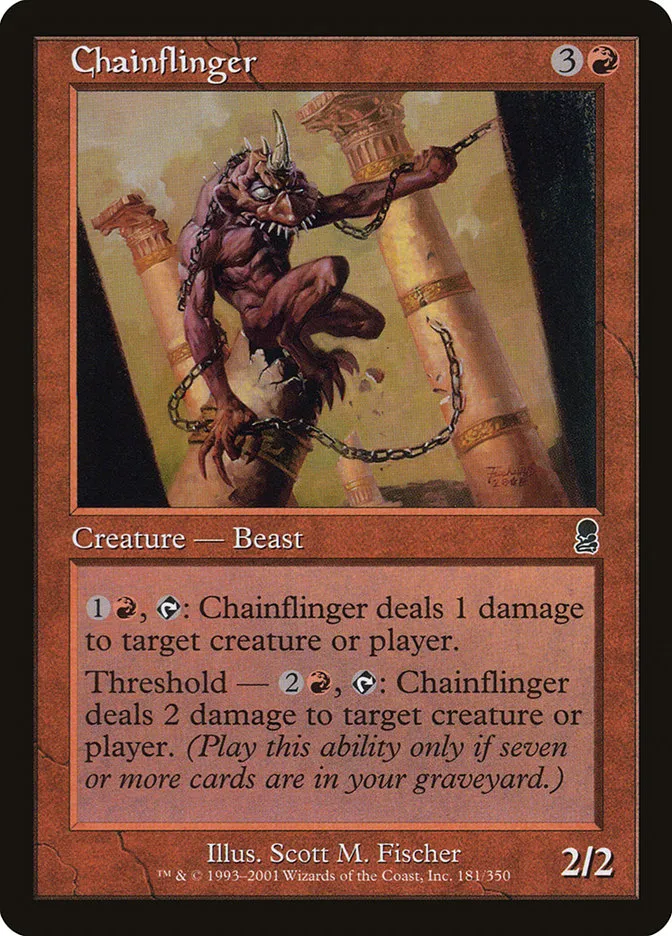2001 Odyssey Chainflinger common #181 common card image