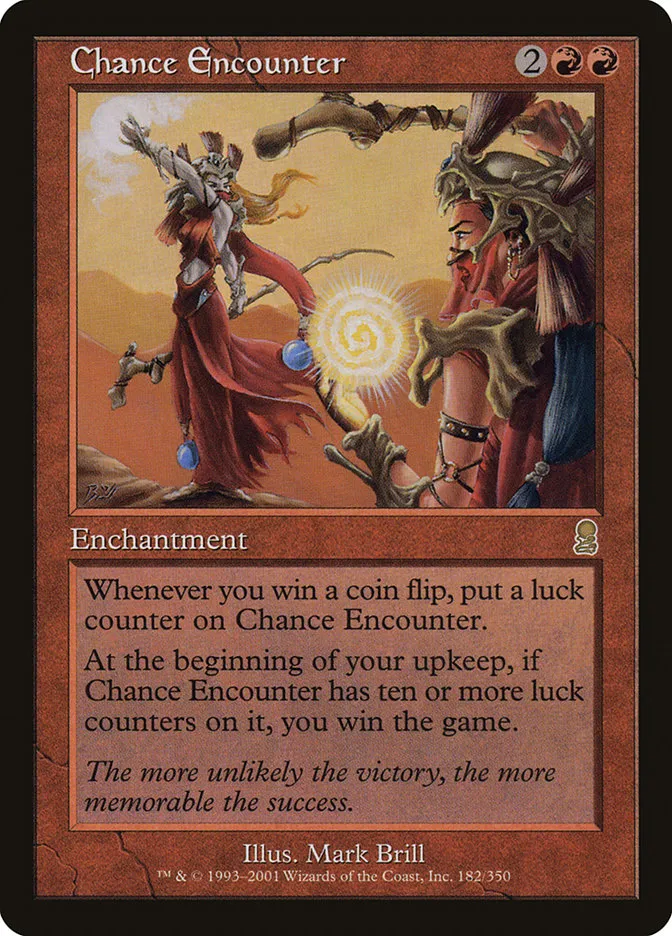 2001 Odyssey Chance Encounter #182 rare card image