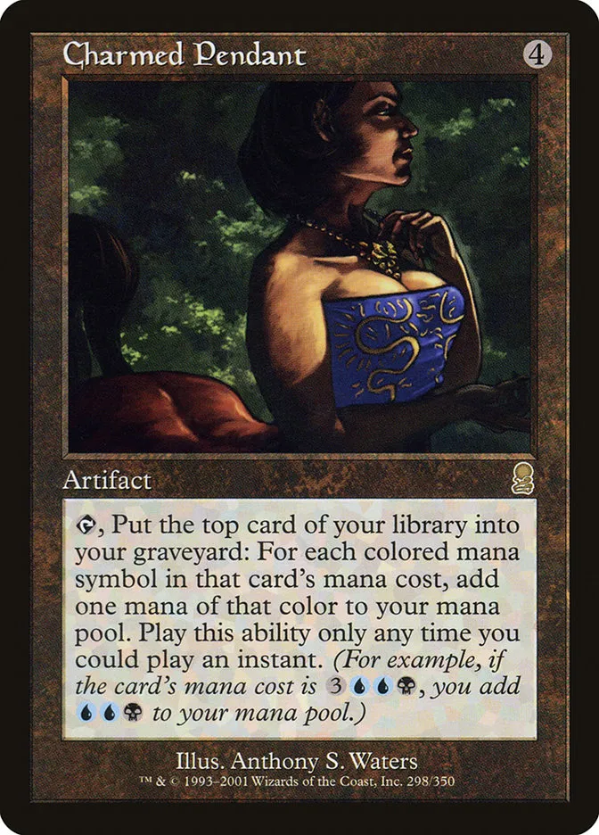 2001 Odyssey Charmed Pendant #298 rare card image