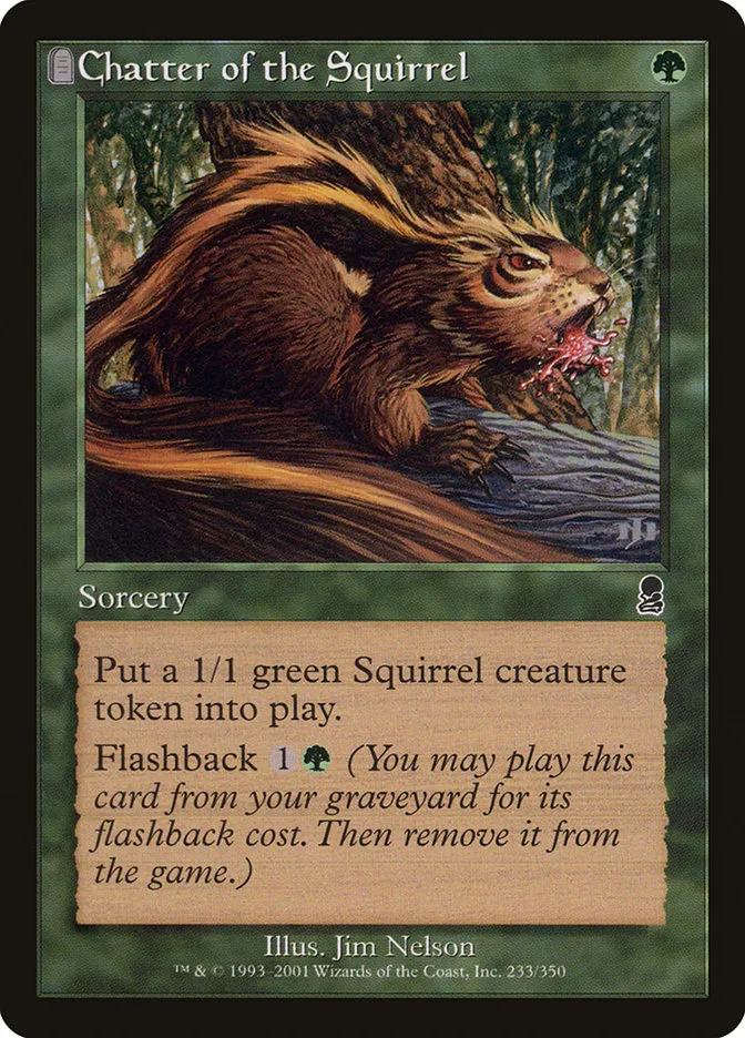 2001 Odyssey Chatter of the Squirrel #233 common card image