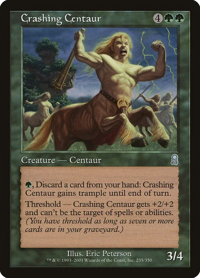2001 Odyssey Crashing Centaur uncommon #235 uncommon card image