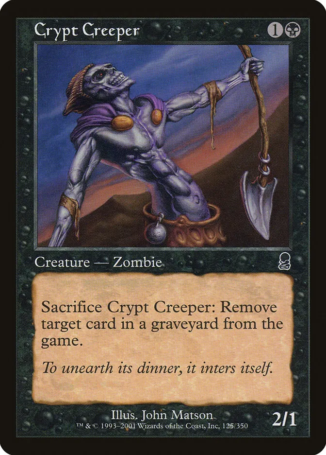 2001 Odyssey Crypt Creeper common #125 common card image