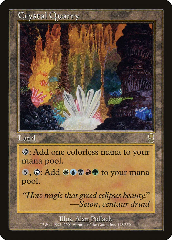 2001 Odyssey Crystal Quarry [Foil] rare #318 rare card image