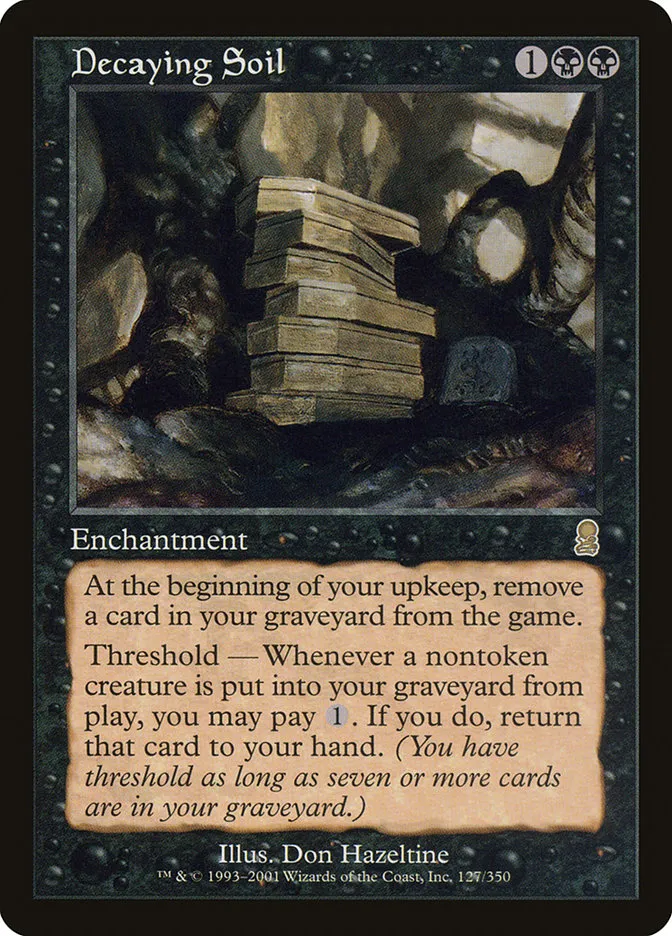 2001 Odyssey Decaying Soil #127 rare card image