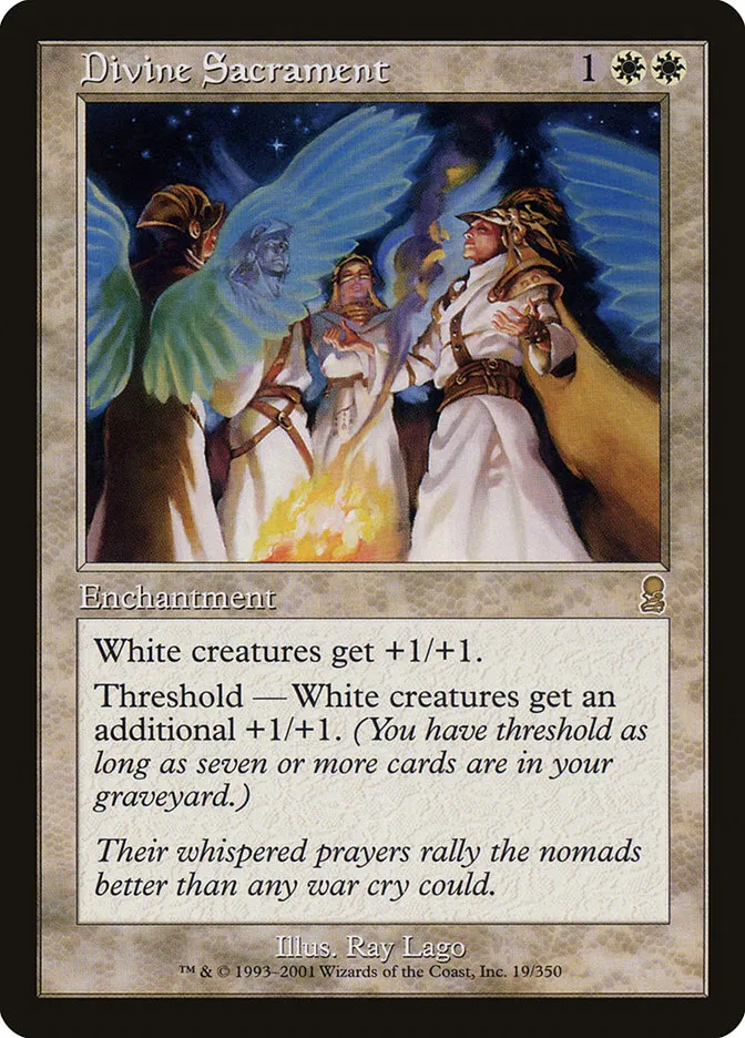 2001 Odyssey Divine Sacrament #19 rare card image