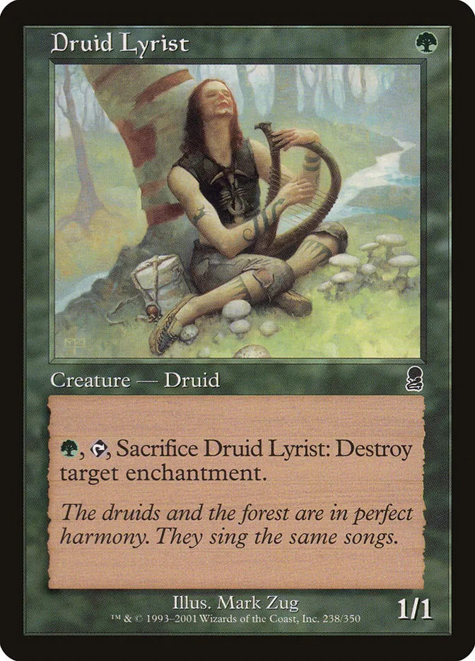 2001 Odyssey Druid Lyrist #238 common card image