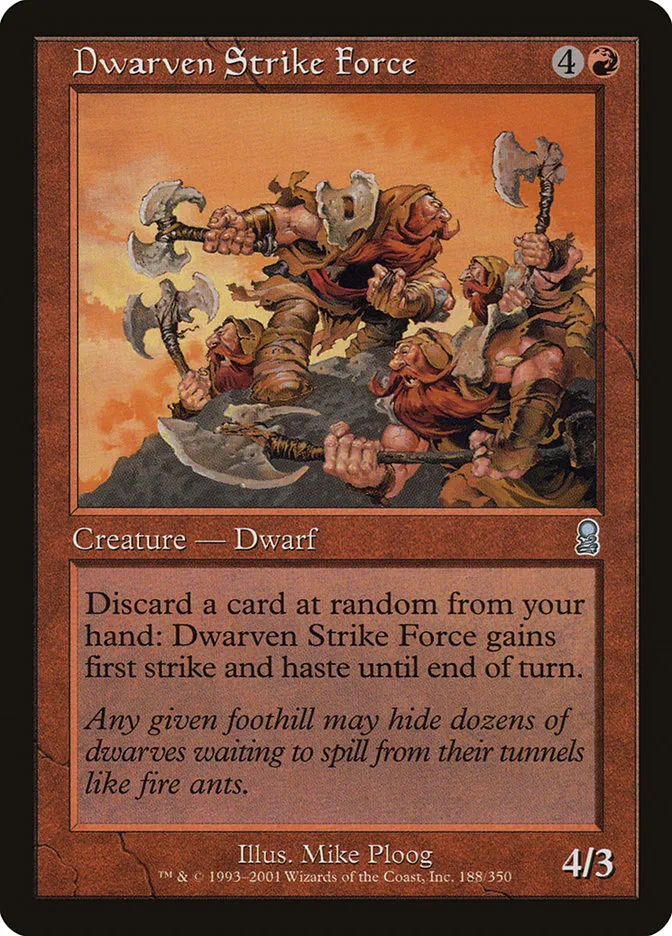 2001 Odyssey Dwarven Strike Force uncommon #188 uncommon card image