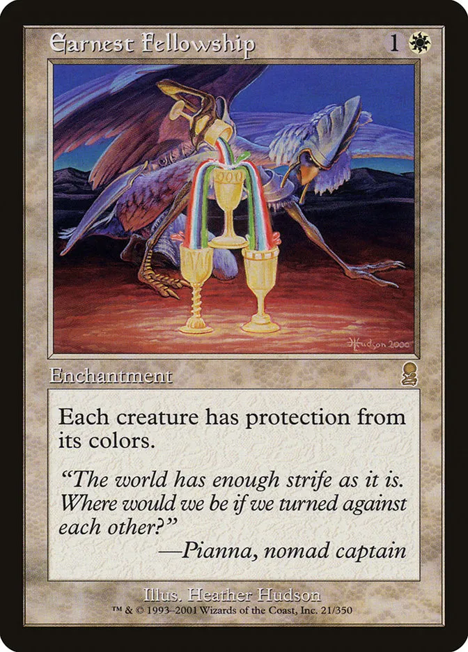 2001 Odyssey Earnest Fellowship #21 rare card image
