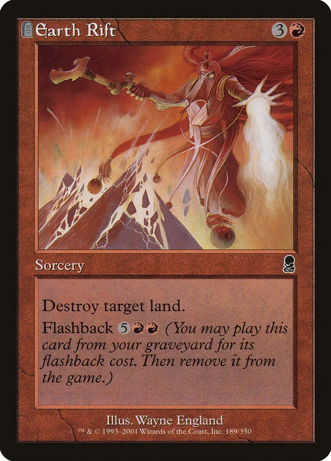 2001 Odyssey Earth Rift #189 common card image