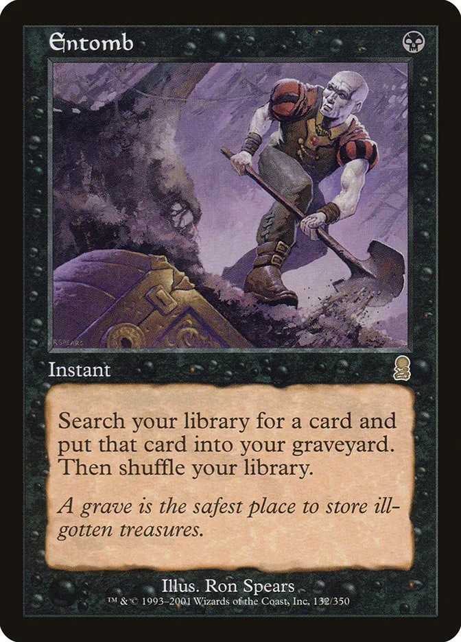 2001 Odyssey Entomb [Foil] rare #132 rare card image