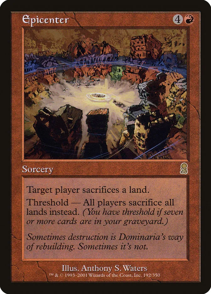 2001 Odyssey Epicenter #192 rare card image