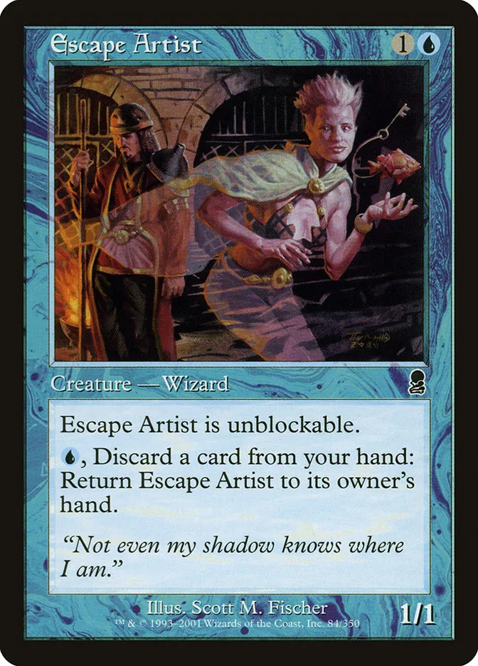 2001 Odyssey Escape Artist #84 common card image