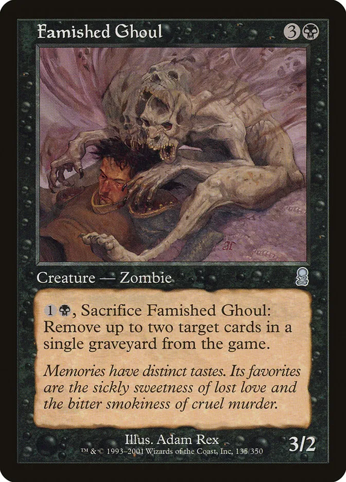 2001 Odyssey Famished Ghoul [Foil] uncommon #135 uncommon card image
