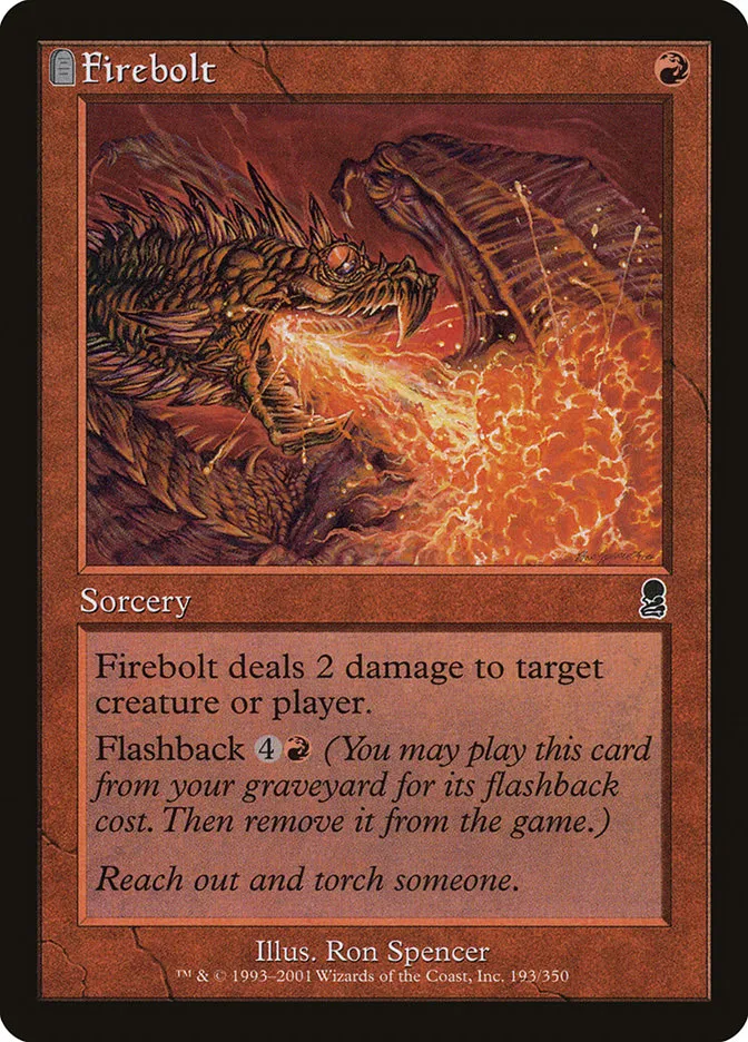 2001 Odyssey Firebolt common #193 common card image
