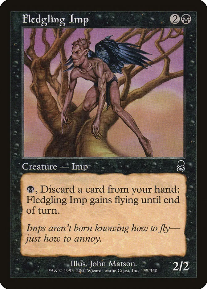 2001 Odyssey Fledgling Imp common #137 common card image