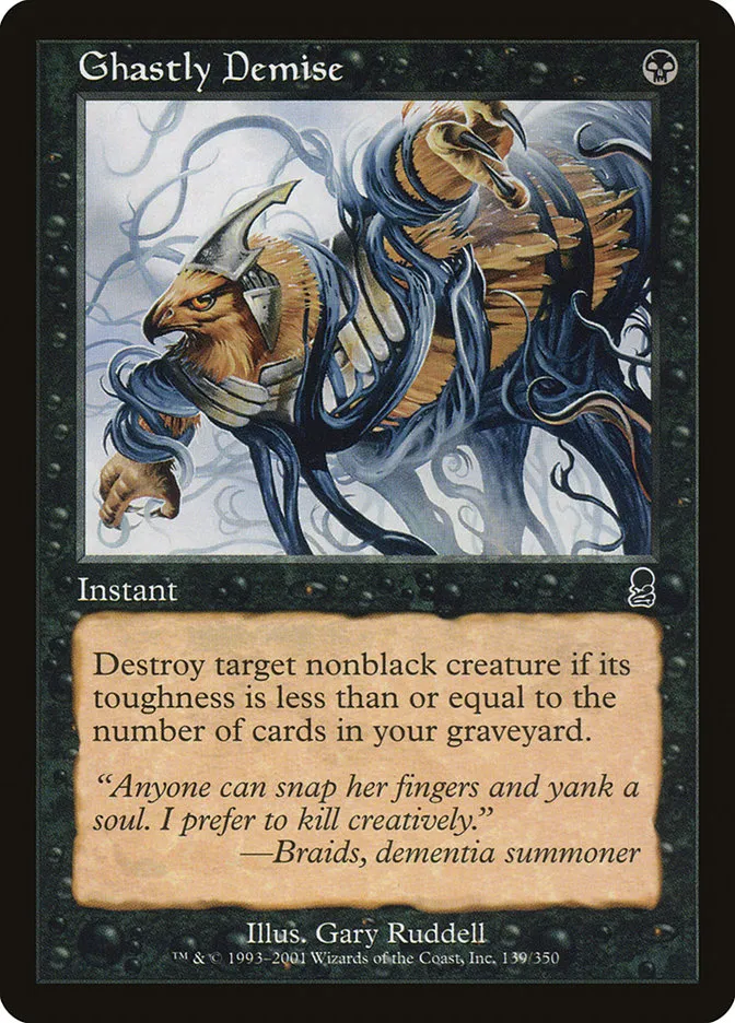 2001 Odyssey Ghastly Demise #139 common card image