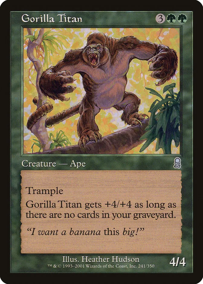 2001 Odyssey Gorilla Titan uncommon #241 uncommon card image