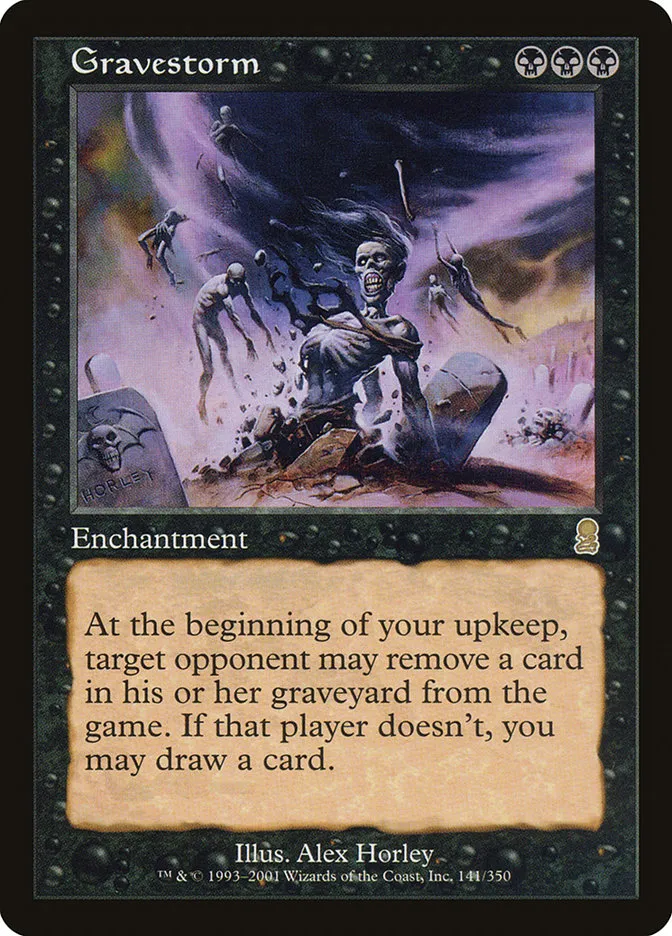 2001 Odyssey Gravestorm #141 rare card image