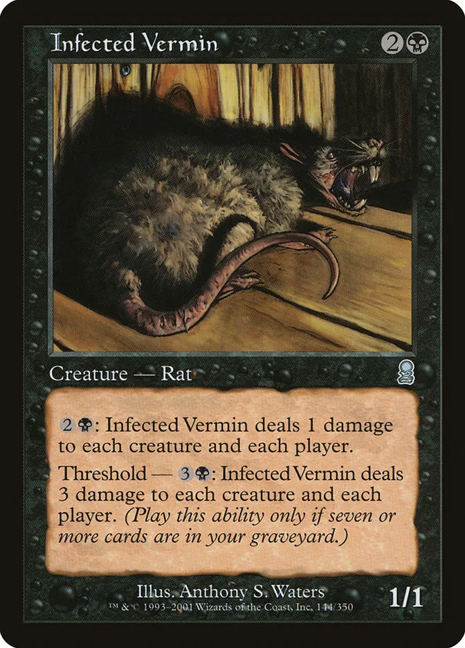 2001 Odyssey Infected Vermin #144 uncommon card image